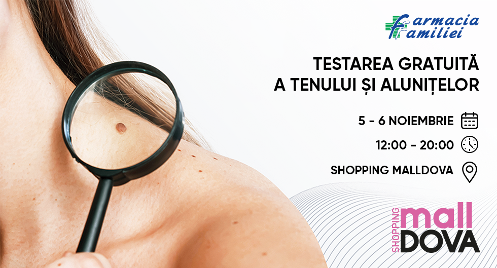 Testarea GRATUITĂ a tenului și alunițelor