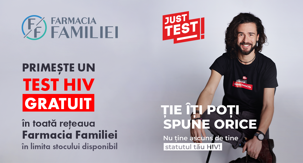 Primește un test HIV gratuit in Farmacia Familiei