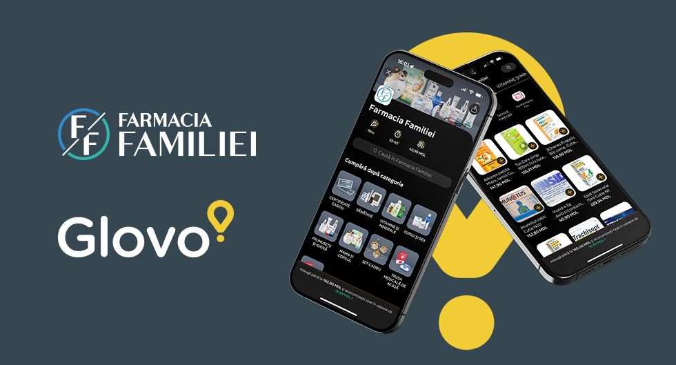 Peste 8000 de produse de la Farmacia Familiei sunt acum disponibile prin Glovo