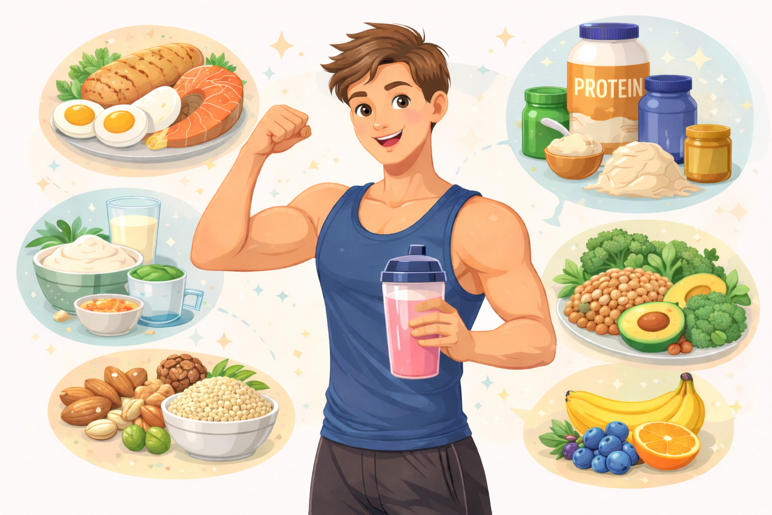 Cum îți hrănești mușchii ca să crească mai repede