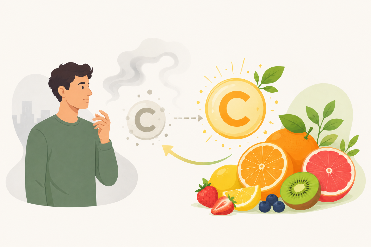 De ce fumătorii au nevoie de mai multă vitamina C