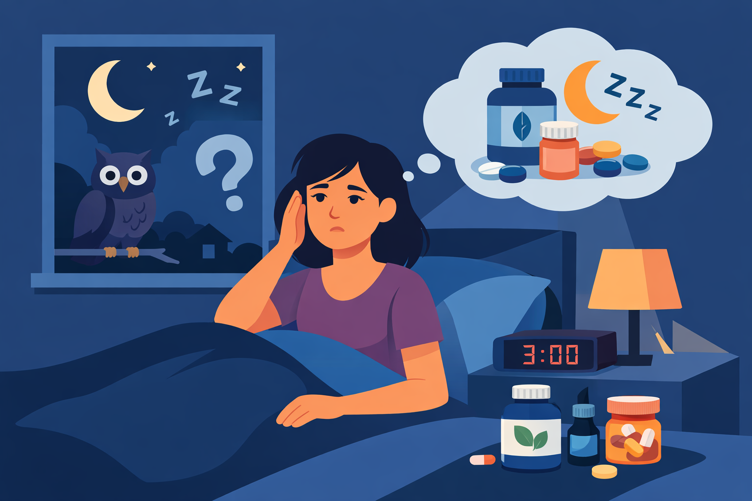 Te trezești noaptea fără motiv? Adevărul despre trezirile nocturne și suplimentele care te pot ajuta