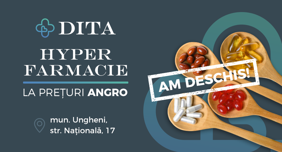 Farmacia Familiei extinde rețeaua de Hyper Farmacii DITA. O noua filială în Ungheni