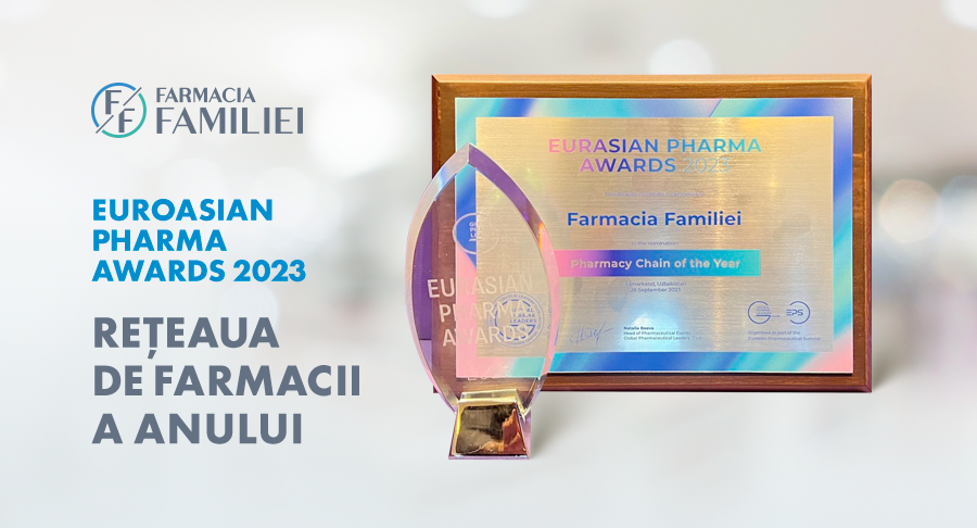 Global Pharmaceutical Leaders' Club a desemnat Farmacia Familiei - Rețeaua de farmacii a anului 2023