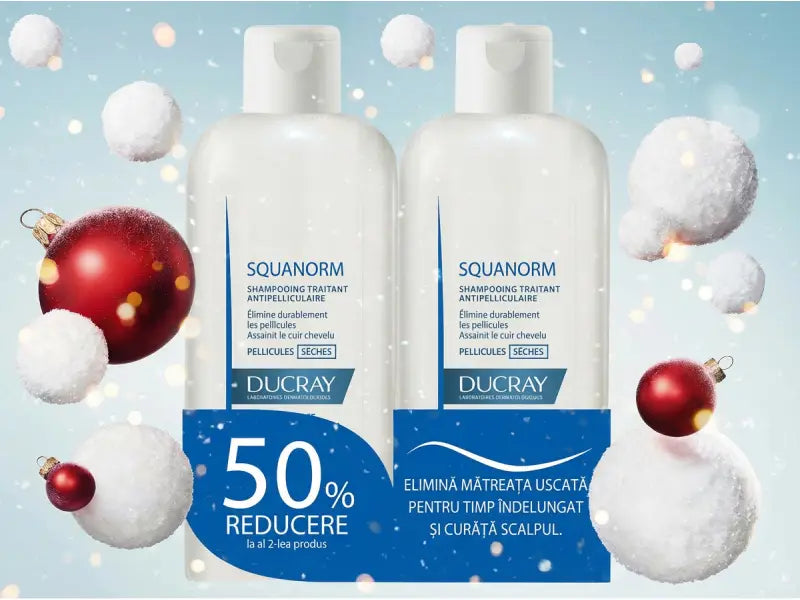 Ducray Sampon Squanorm matreata uscata 200ml 1+1 (50%)