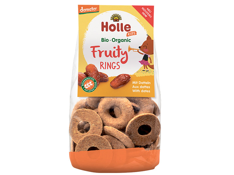 Holle Bio Organic betisoare-inele din griu spelt cu curmale (3 ani+) 125g