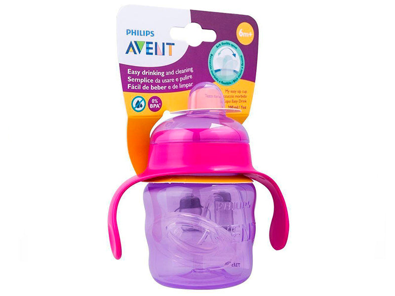 Philips Avent Cana cu tetina de formare 200ml 6m+ Girl SCF551/03