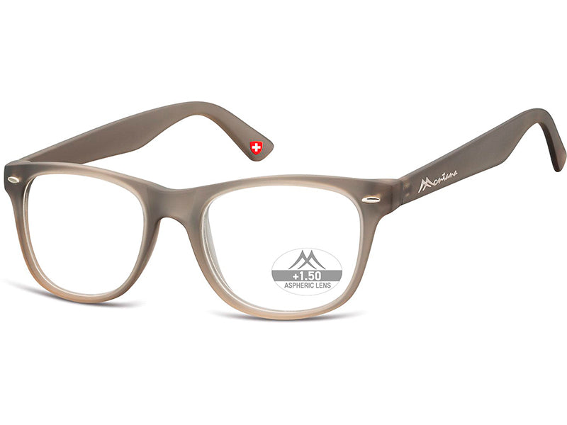 Ochelari de citit Montana HMR67B +1.50, Grey, 53-19-147 din acetat, unisex, dreptunghiular + husa