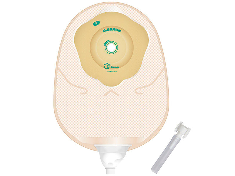 Sistem urostomic Flexima®URO silk bej cu flansa convexa ajustabil 15-35 mm