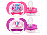 Philips Avent Ultra Air Suzete din silicon Girl 6-18m 2 buc SCF080/04