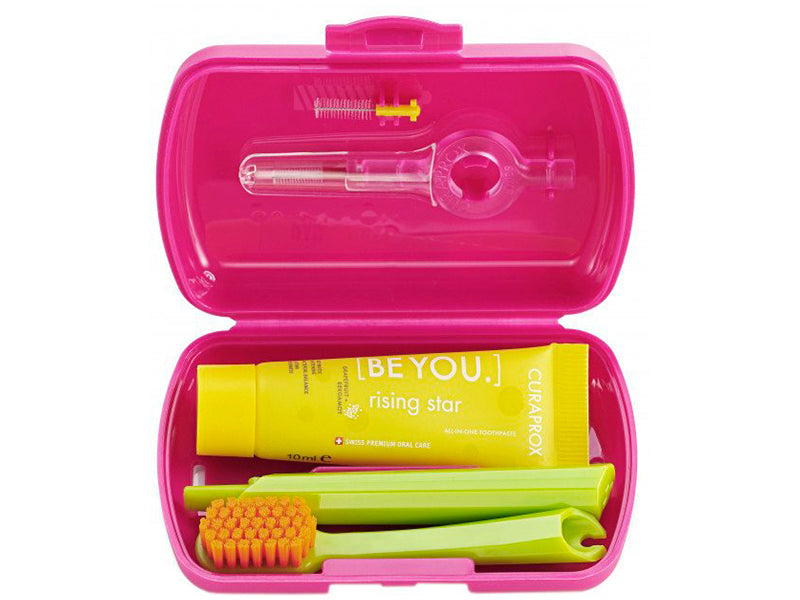 CURAPROX Set de calatorie, roz