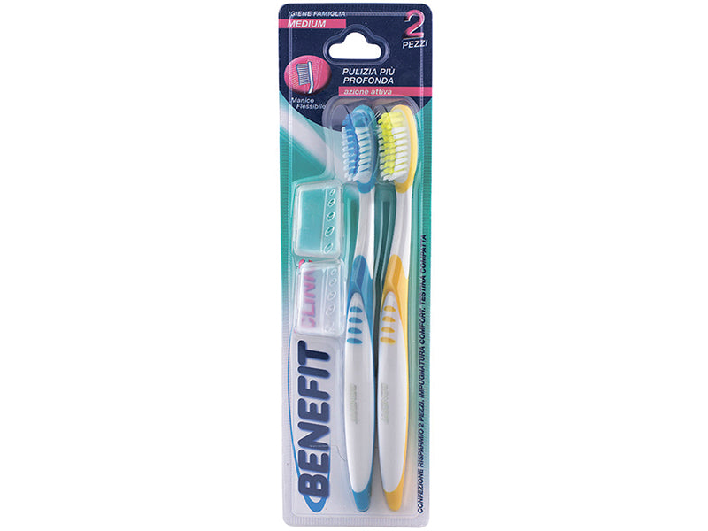 Benefit Clinic Mixed Colours periuta de dinti Medium 2buc