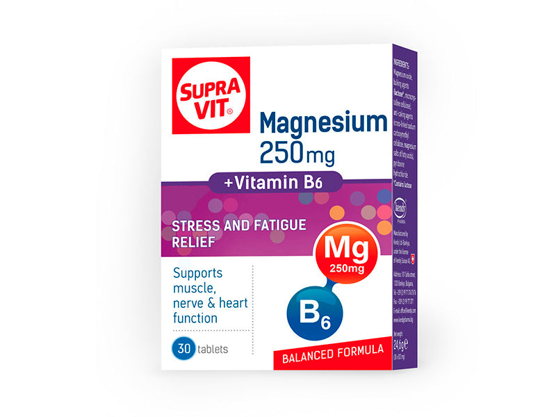 Supra VIT Magneziu 250mg +Vitamina B6