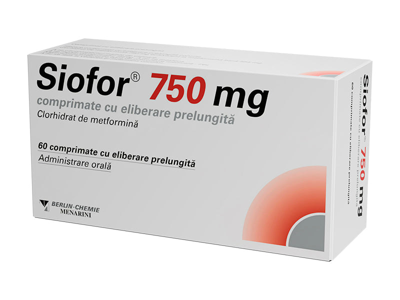 Siofor XR 750mg comp.cu elib.prelung.