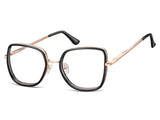 Rama optica Montana MTR-96B-54, pink gold/black, din Metal, p/u femei