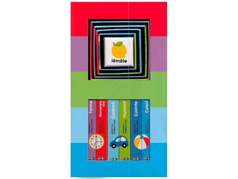 Carte Bebe invata. Set educativ 6 carti + 6 cuburi