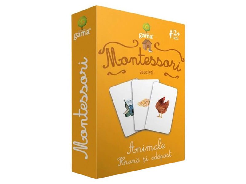 Carte Carti de joc Montessori. Animale. Hrana si adapost