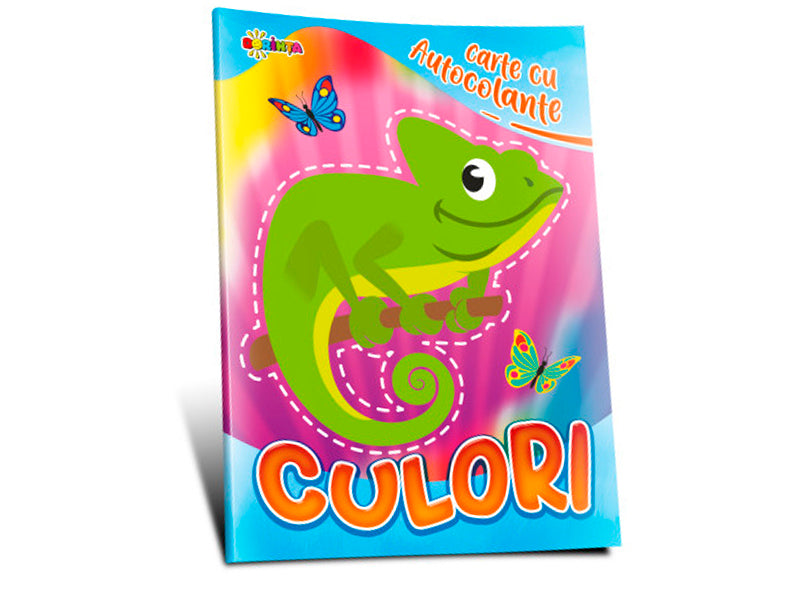 Carte cu autocolante culori
