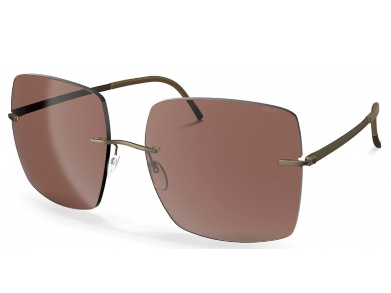 Ochelari de soare Silhouette Expresive Square 8186/75-6040-00, SPX High-Tech Titanium, p/u femei