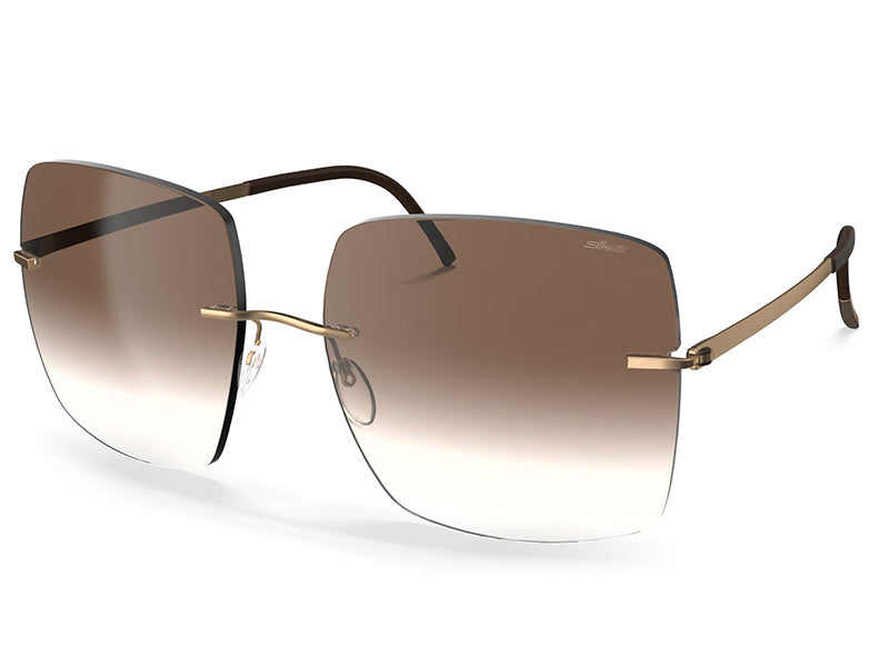 Ochelari de soare Silhouette Rimless Shades collection, Cadaques 8191/75-7530-60/17, 2024, High-tech-Titanium, p/u femei