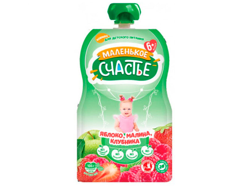 Malenicoe Sciastie Pireu mere,zmeura,capusune 90g
