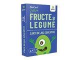 Carti de joc educative. Fructe si legume. EduCard Junior