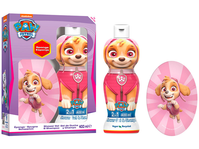 Air-Val Paw Patrol Set Gel de dus & Sampon 2in1 1D 400ml Skye + Burete P009740