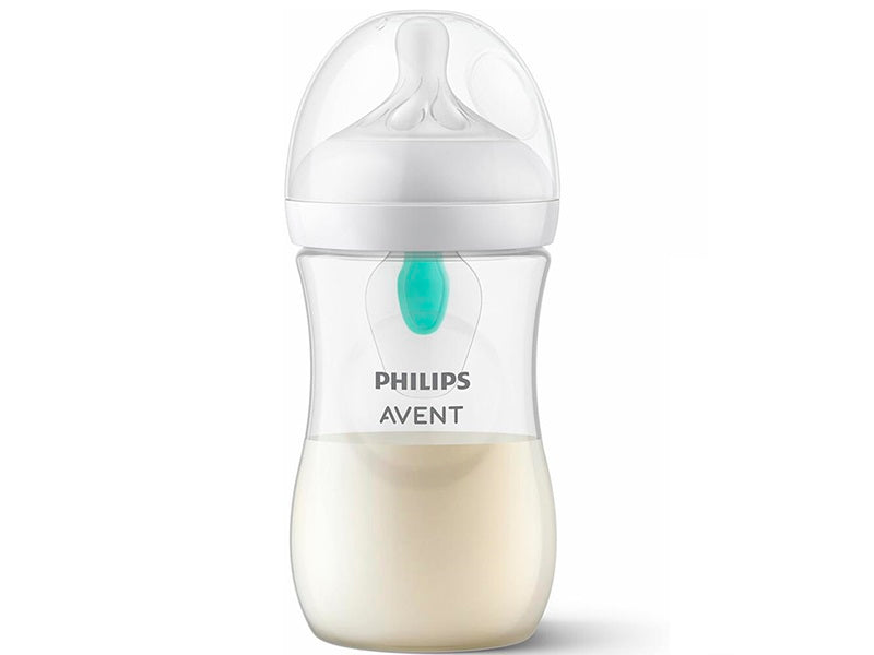 Philips Avent Natural Response Air-Free Biberon din plastic cu dispozitiv anti-colici +1 luni cu debit 3, 260 ml SCY673/01