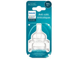 Philips Avent Natural Response Силиконовая соска Anti-Colic +0 месяцев, 2 шт. T1 SCY761/02