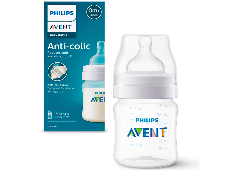 Philips Avent Biberon anti-colic din plastic 125 ml 0m+ 1P SCY100/01