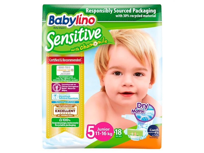 babylino Sernsitive scutece 5