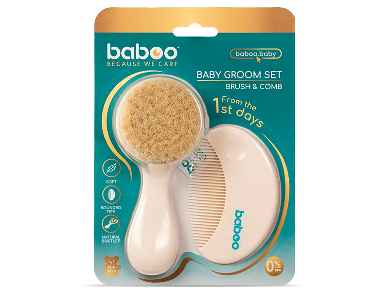 Baboo set perie si pieptine