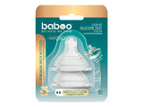 Baboo tetina anti-colic silicon 0M+ 2buc 4-111