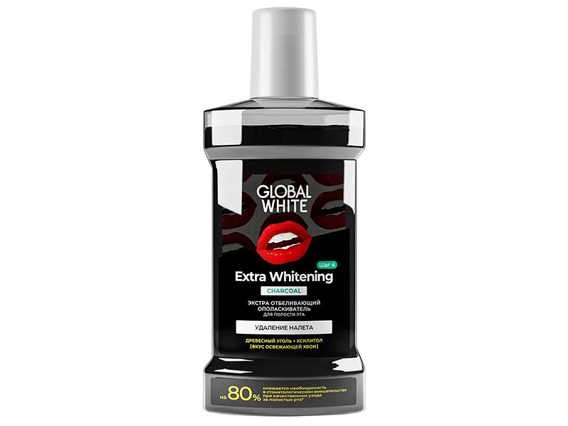 Global White Apa de gura extra whitening