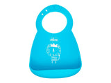 Chicco Силиконовый нагрудник с карманом BLUE 1021920