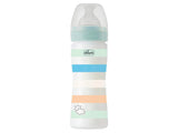 Chicco Biberon din plastic tetina din silicon 250ml Girl White (2023) 286231