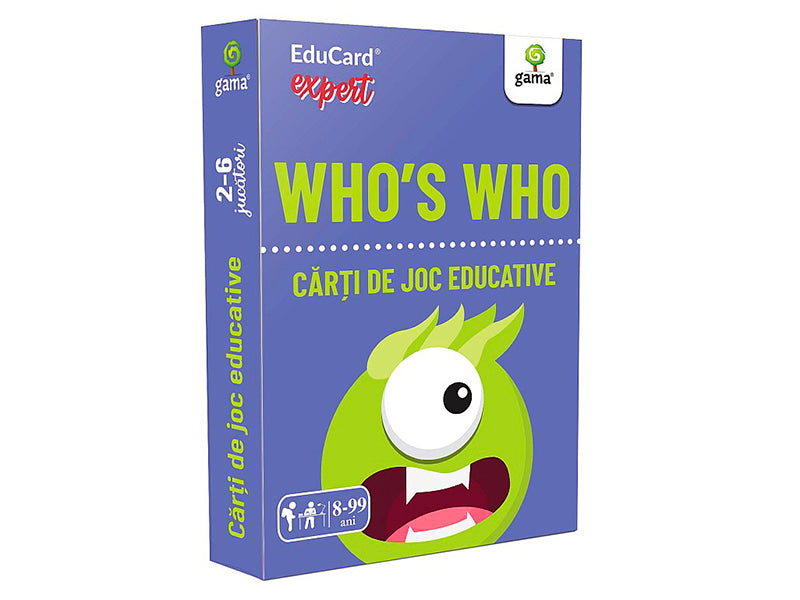 Carti de joc educative. Who's Who. EduCard Expert