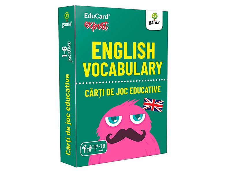 Carti de joc educative. English Vocabulary. EduCard Expert