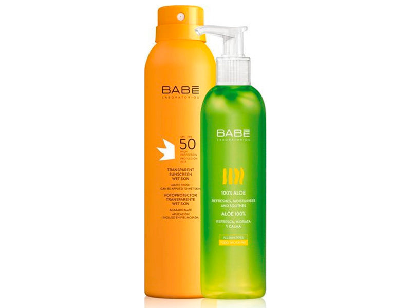 BABE Spray Wet Skin SPF 50  200ml+ Gel Aloe Vera 90ml