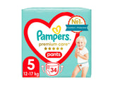 Pampers 5 Prem Care Pants JUNIOR 34