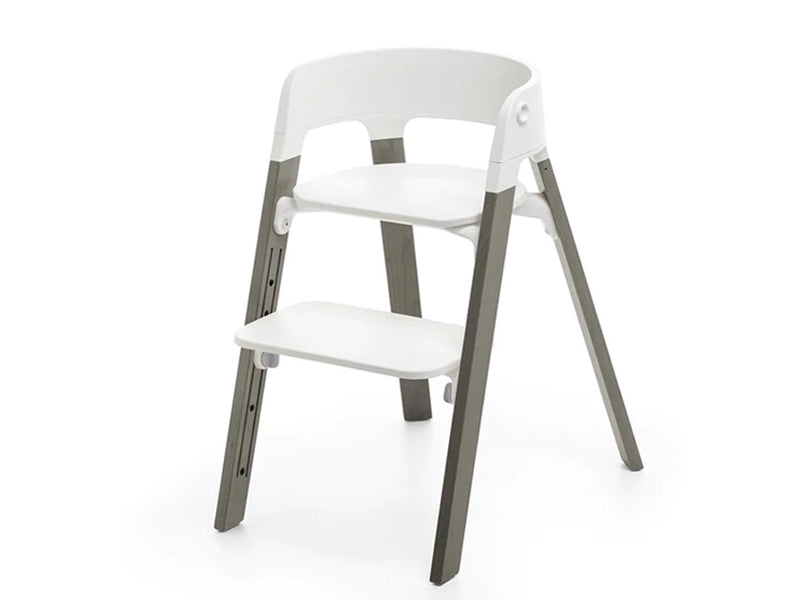 Stokke Steps scaun White Hazy Grey 349703