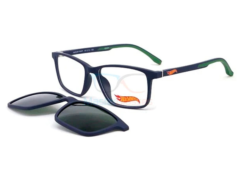 Rama optica HOT WHEELS HWCL001 NAVY CLIP-ON 47-15-130, din Acetat, p/u copii