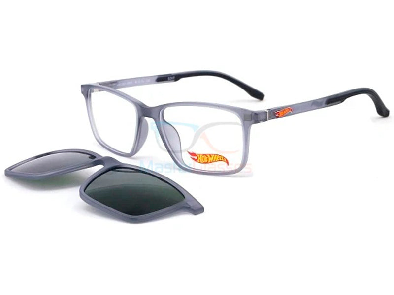 Rama optica HOT WHEELS HWCL001 GREY CLIP-ON 47-15-130, din Acetat, p/u copii