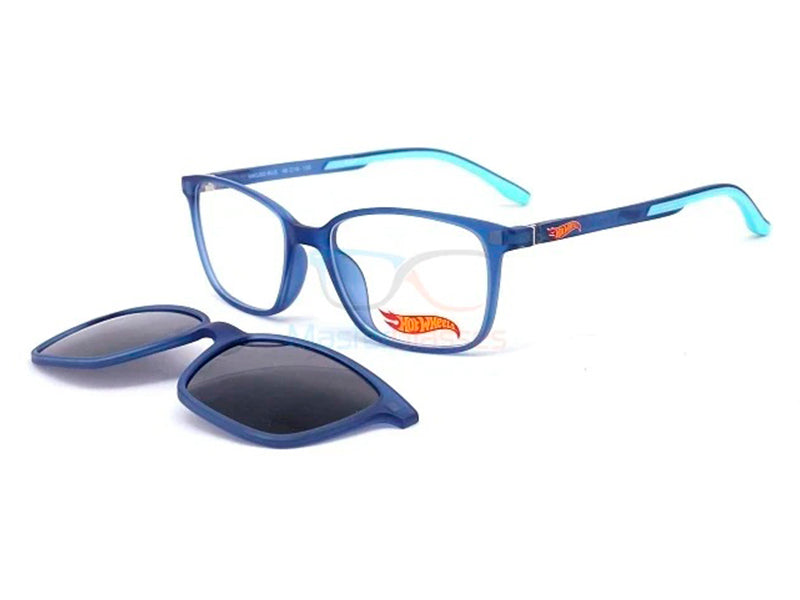 Rama optica HOT WHEELS HWCL002 BLUE CLIP-ON 48-16-130, din Acetat, p/u copii