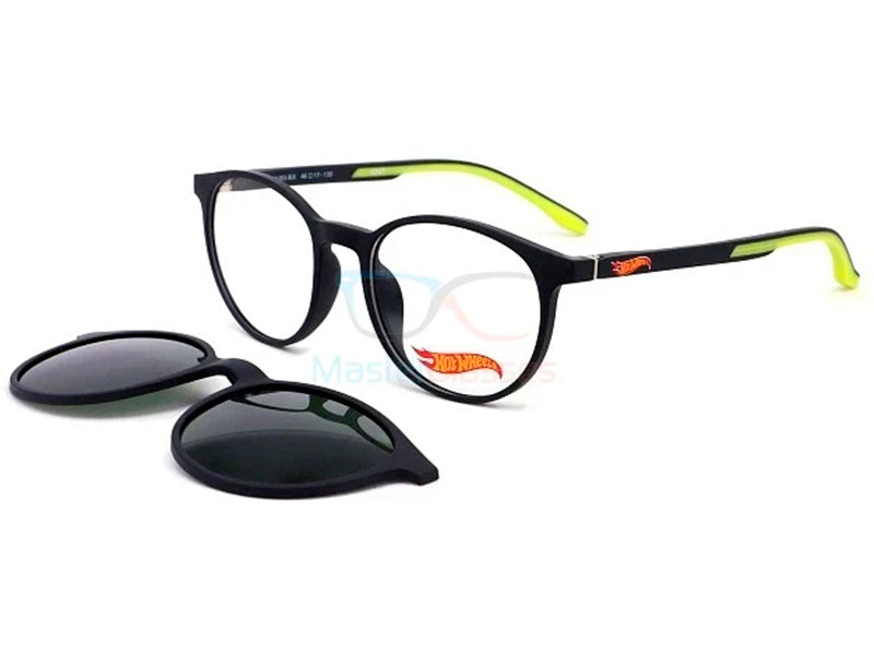Rama optica HOT WHEELS HWCL003 BLK CLIP-ON 46-17-130, din Acetat, p/u copii