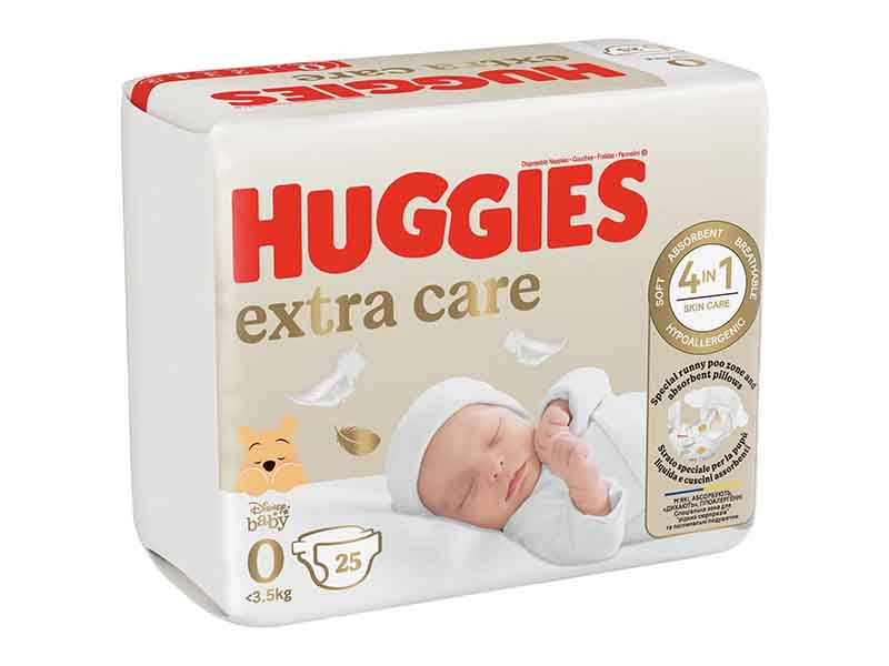 Huggies extra care scutece 0