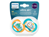 Соски Philips Avent Ultra Air Happy из силикона для мальчиков (6-18 месяцев, 2 шт, SCF080/07)