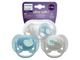 Philips Avent Ultra Soft Suzete din silicon Boy 6-18m 2 buc SCF091/15 New