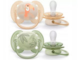 Соски Philips Avent Ultra Soft из силикона для мальчиков (0-6 месяцев, 2 шт, SCF091/07)