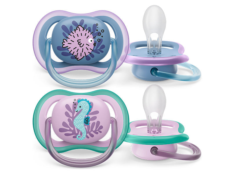 Philips Avent Ultra Soft Suzete din silicon Girl 6-18m 2 buc SCF085/61 New